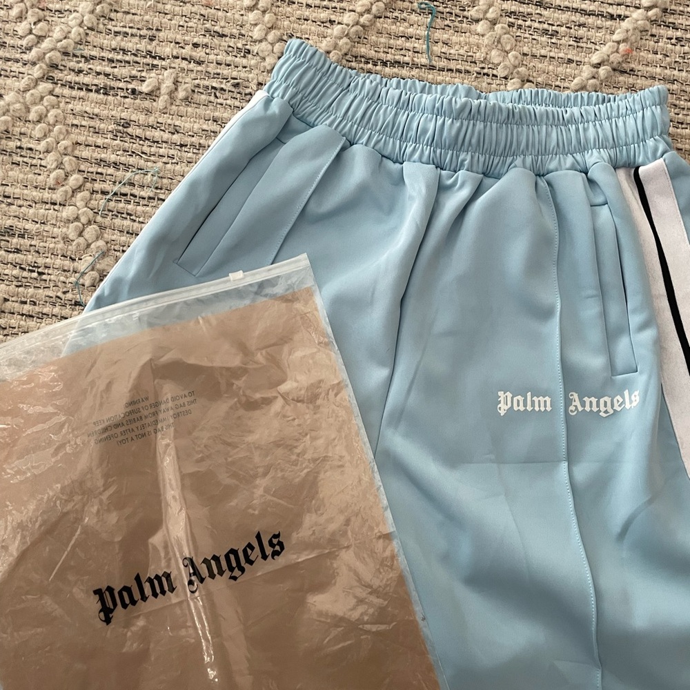 Palm Angels Light blue shorts size Large